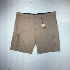 Beverly Hills Polo Mens 48 Beige big and tall  Cargo shorts nwt measure 50‎